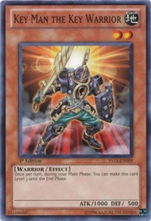 Key Man the Key Warrior (YS11-EN009) - Starter Deck: Dawn of the Xyz 1st Edition Starter Deck: Dawn of the Xyz Yugioh Single Squirtle Squad Card Shop.