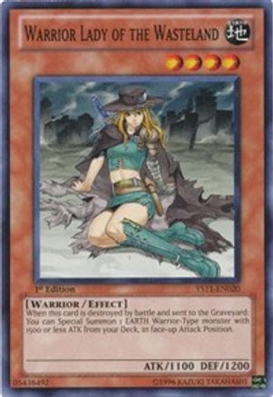 Warrior Lady of the Wasteland (YS11-EN020) - Starter Deck: Dawn of the Xyz 1st Edition Starter Deck: Dawn of the Xyz Yugioh Single Squirtle Squad Card Shop.