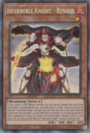 Infernoble Knight - Renaud (CR) (AMDE-EN038) - Amazing Defenders 1st Edition Amazing Defenders Yugioh Single Squirtle Squad Card Shop.