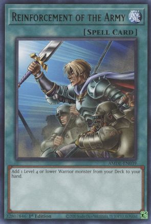 Reinforcement of the Army (AMDE-EN039) - Amazing Defenders 1st Edition Amazing Defenders Yugioh Single Squirtle Squad Card Shop.