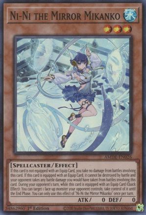Ni-Ni the Mirror Mikanko (AMDE-EN026) - Amazing Defenders 1st Edition Amazing Defenders Yugioh Single Squirtle Squad Card Shop.
