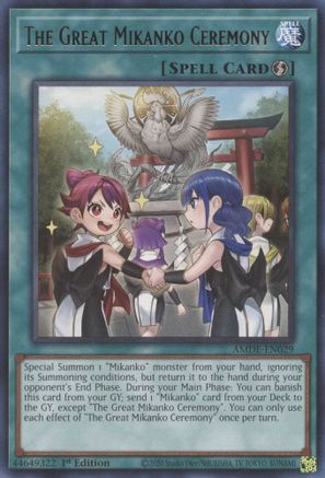 The Great Mikanko Ceremony (AMDE-EN029) - Amazing Defenders 1st Edition Amazing Defenders Yugioh Single Squirtle Squad Card Shop.