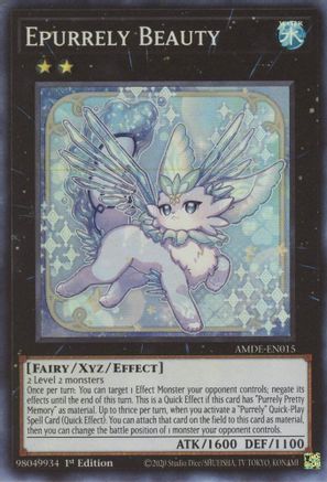 Epurrely Beauty (AMDE-EN015) - Amazing Defenders 1st Edition Amazing Defenders Yugioh Single Squirtle Squad Card Shop.