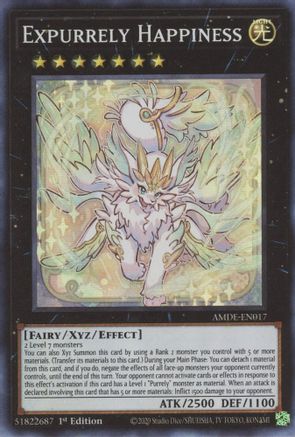 Expurrely Happiness (AMDE-EN017) - Amazing Defenders 1st Edition Amazing Defenders Yugioh Single Squirtle Squad Card Shop.