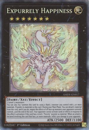 Expurrely Happiness (CR) (AMDE-EN017) - Amazing Defenders 1st Edition Amazing Defenders Yugioh Single Squirtle Squad Card Shop.