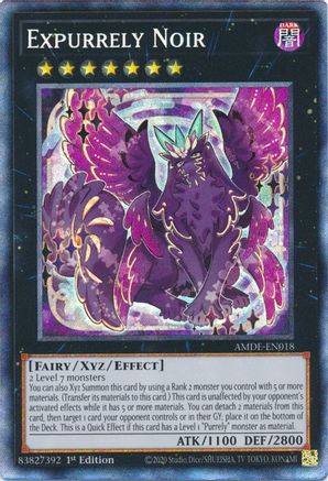 Expurrely Noir (CR) (AMDE-EN018) - Amazing Defenders 1st Edition Amazing Defenders Yugioh Single Squirtle Squad Card Shop.