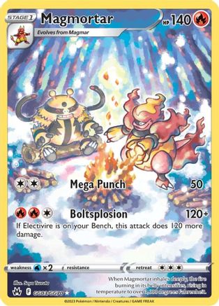 Magmortar GG03 - Holofoil SWSH Crown Zenith Galarian Gallery - Ultra Rare SWSH: Crown Zenith: Galarian Gallery Pokemon Single Squirtle Squad Card Shop.