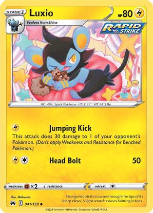 Luxio (41) (41) 041 SWSH Crown Zenith - Uncommon SWSH: Crown Zenith Pokemon Single Squirtle Squad Card Shop.