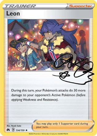 Leon 134 - Holofoil SWSH Crown Zenith - Holo Rare SWSH: Crown Zenith Pokemon Single Squirtle Squad Card Shop.