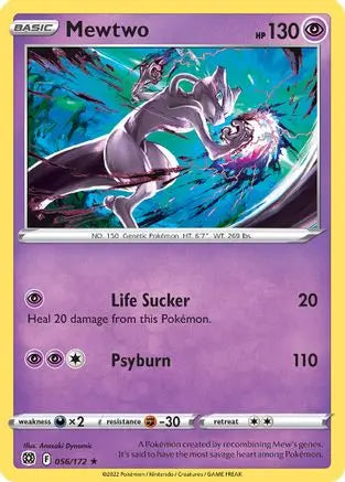 Sword & Shield - Brilliant Stars - Mewtwo 56/172 - Cosmos Holo