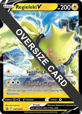 Regieleki V - SWSH280 - Holofoil Jumbo Cards - Promo Jumbo Cards Pokemon Single Squirtle Squad Card Shop.