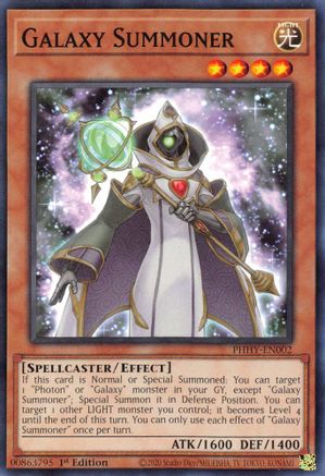 Galaxy Summoner (PHHY-EN002) - Photon Hypernova 1st Edition Photon Hypernova Yugioh Single Squirtle Squad Card Shop.