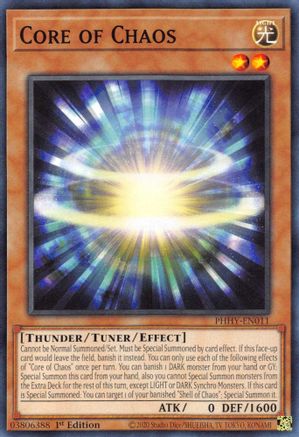 Core of Chaos (PHHY-EN011) - Photon Hypernova 1st Edition Photon Hypernova Yugioh Single Squirtle Squad Card Shop.