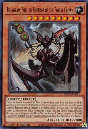 Beargram, Shelled Emperor of the Forest Crown (PHHY-EN021) - Photon Hypernova 1st Edition Photon Hypernova Yugioh Single Squirtle Squad Card Shop.