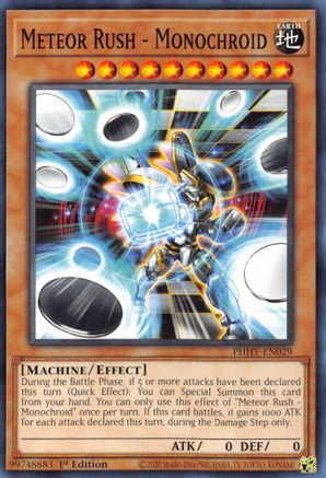 Meteor Rush - Monochroid (PHHY-EN029) - Photon Hypernova 1st Edition Photon Hypernova Yugioh Single Squirtle Squad Card Shop.