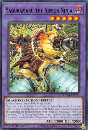 Yaguramaru the Armor Ninja (PHHY-EN036) - Photon Hypernova 1st Edition Photon Hypernova Yugioh Single Squirtle Squad Card Shop.
