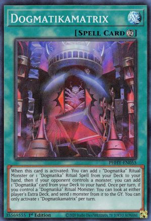 Dogmatikamatrix (PHHY-EN055) - Photon Hypernova 1st Edition Photon Hypernova Yugioh Single Squirtle Squad Card Shop.