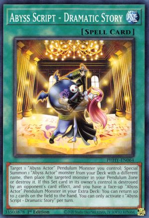 Abyss Script - Dramatic Story (PHHY-EN064) - Photon Hypernova 1st Edition Photon Hypernova Yugioh Single Squirtle Squad Card Shop.
