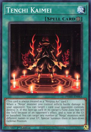 Tenchi Kaimei (PHHY-EN065) - Photon Hypernova 1st Edition Photon Hypernova Yugioh Single Squirtle Squad Card Shop.