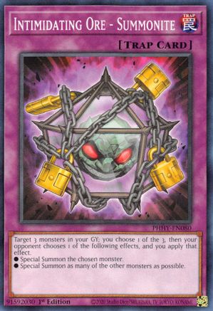 Intimidating Ore - Summonite (PHHY-EN080) - Photon Hypernova 1st Edition Photon Hypernova Yugioh Single Squirtle Squad Card Shop.