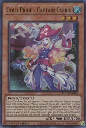 Gold Pride - Captain Carrie (PHHY-EN088) - Photon Hypernova 1st Edition Photon Hypernova Yugioh Single Squirtle Squad Card Shop.
