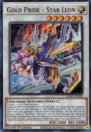 Gold Pride - Star Leon (PHHY-EN089) - Photon Hypernova 1st Edition Photon Hypernova Yugioh Single Squirtle Squad Card Shop.