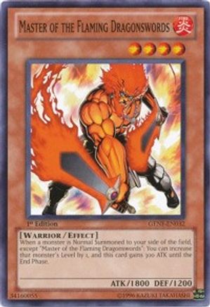 Master of the Flaming Dragonswords (GENF-EN032) - Generation Force Unlimited Generation Force Yugioh Single Squirtle Squad Card Shop.