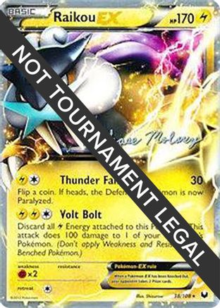 Raikou EX - 2012 (Chase Moloney) 038 World Championship Decks - Ultra Rare World Championship Decks Pokemon Single Squirtle Squad Card Shop.