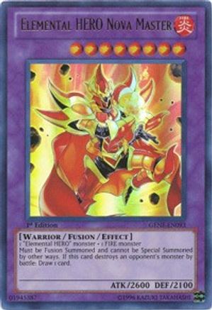 Elemental HERO Nova Master (GENF-EN093) - Generation Force Unlimited Generation Force Yugioh Single Squirtle Squad Card Shop.
