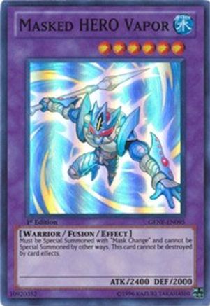 Masked HERO Vapor (GENF-EN095) - Generation Force 1st Edition Generation Force Yugioh Single Squirtle Squad Card Shop.