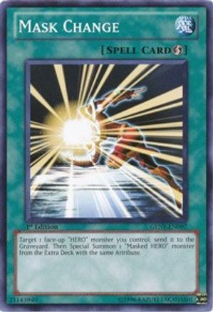 Mask Change (GENF-EN097) - Generation Force Unlimited Generation Force Yugioh Single Squirtle Squad Card Shop.