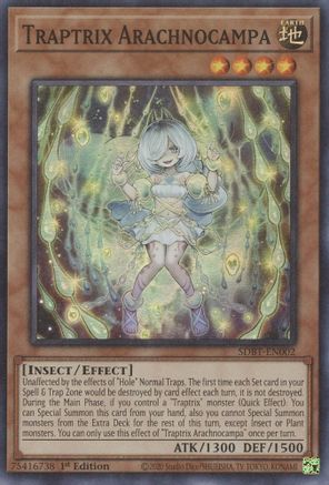 Traptrix Arachnocampa (SDBT-EN002) - Structure Deck: Beware of Traptrix 1st Edition Structure Deck: Beware of Traptrix Yugioh Single Squirtle Squad Card Shop.