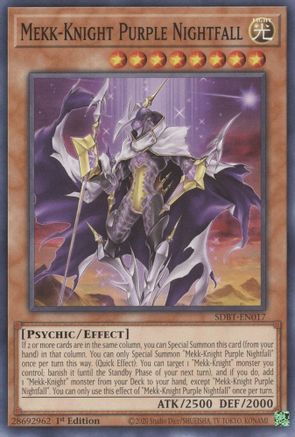 Mekk-Knight Purple Nightfall (SDBT-EN017) - Structure Deck: Beware of Traptrix 1st Edition Structure Deck: Beware of Traptrix Yugioh Single Squirtle Squad Card Shop.