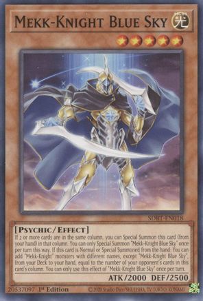 Mekk-Knight Blue Sky (SDBT-EN018) - Structure Deck: Beware of Traptrix 1st Edition Structure Deck: Beware of Traptrix Yugioh Single Squirtle Squad Card Shop.