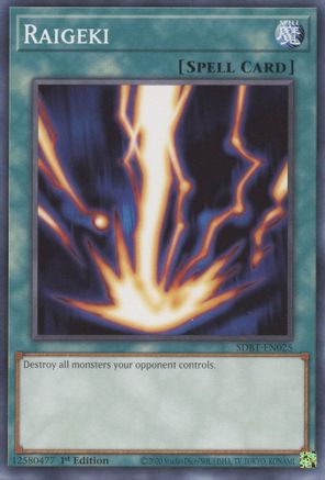 Raigeki (SDBT-EN025) - Structure Deck: Beware of Traptrix 1st Edition Structure Deck: Beware of Traptrix Yugioh Single Squirtle Squad Card Shop.