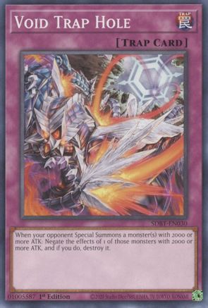 Void Trap Hole (SDBT-EN030) - Structure Deck: Beware of Traptrix 1st Edition Structure Deck: Beware of Traptrix Yugioh Single Squirtle Squad Card Shop.
