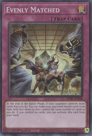Evenly Matched (SDBT-EN038) - Structure Deck: Beware of Traptrix 1st Edition Structure Deck: Beware of Traptrix Yugioh Single Squirtle Squad Card Shop.