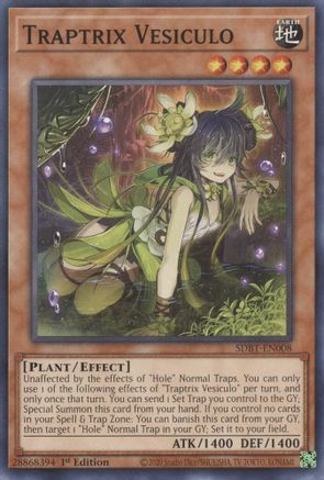 Traptrix Vesiculo (SDBT-EN008) - Structure Deck: Beware of Traptrix 1st Edition Structure Deck: Beware of Traptrix Yugioh Single Squirtle Squad Card Shop.