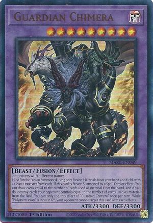 Guardian Chimera (MAZE-EN049) - Maze of Memories 1st Edition Maze of Memories Yugioh Single Squirtle Squad Card Shop.