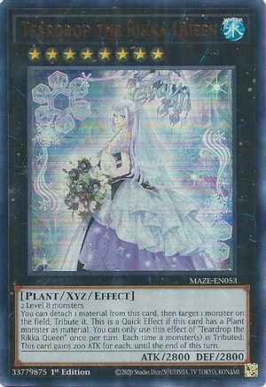 Teardrop the Rikka Queen (MAZE-EN053) - Maze of Memories 1st Edition Maze of Memories Yugioh Single Squirtle Squad Card Shop.