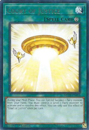 Court of Justice (MAZE-EN058) - Maze of Memories 1st Edition Maze of Memories Yugioh Single Squirtle Squad Card Shop.