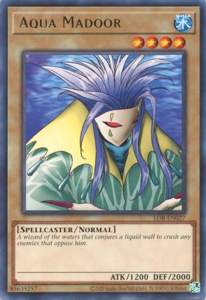 Aqua Madoor (LOB-EN027) - Legend of Blue Eyes White Dragon (25th Anniversary Edition) Unlimited Legend of Blue Eyes White Dragon (25th Anniversary Edition) Yugioh Single Squirtle Squad Card Shop.