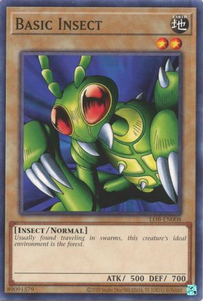 Basic Insect (LOB-EN008) - Legend of Blue Eyes White Dragon (25th Anniversary Edition) Unlimited Legend of Blue Eyes White Dragon (25th Anniversary Edition) Yugioh Single Squirtle Squad Card Shop.