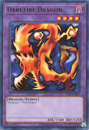 Darkfire Dragon (LOB-EN019) - Legend of Blue Eyes White Dragon (25th Anniversary Edition) Unlimited Legend of Blue Eyes White Dragon (25th Anniversary Edition) Yugioh Single Squirtle Squad Card Shop.