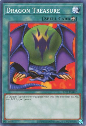 Dragon Treasure (LOB-EN092) - Legend of Blue Eyes White Dragon (25th Anniversary Edition) Unlimited Legend of Blue Eyes White Dragon (25th Anniversary Edition) Yugioh Single Squirtle Squad Card Shop.