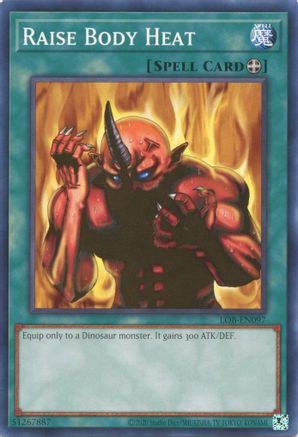 Raise Body Heat (LOB-EN097) - Legend of Blue Eyes White Dragon (25th Anniversary Edition) Unlimited Legend of Blue Eyes White Dragon (25th Anniversary Edition) Yugioh Single Squirtle Squad Card Shop.