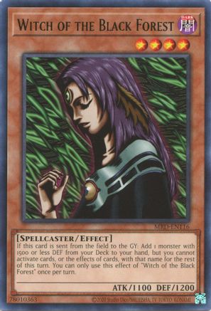 Witch of the Black Forest (MRD-EN116) - Metal Raiders (25th Anniversary Edition) Unlimited Metal Raiders (25th Anniversary Edition) Yugioh Single Squirtle Squad Card Shop.