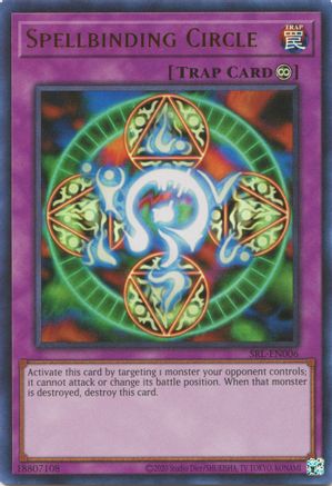 Spellbinding Circle (SRL-EN006) - Spell Ruler (25th Anniversary Edition) Unlimited Spell Ruler (25th Anniversary Edition) Yugioh Single Squirtle Squad Card Shop.