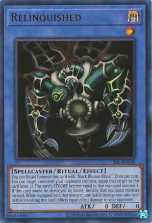 Relinquished (SRL-EN029) - Spell Ruler (25th Anniversary Edition) Unlimited Spell Ruler (25th Anniversary Edition) Yugioh Single Squirtle Squad Card Shop.