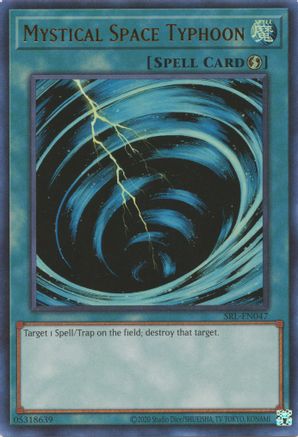 Mystical Space Typhoon (SRL-EN047) - Spell Ruler (25th Anniversary Edition) Unlimited Spell Ruler (25th Anniversary Edition) Yugioh Single Squirtle Squad Card Shop.